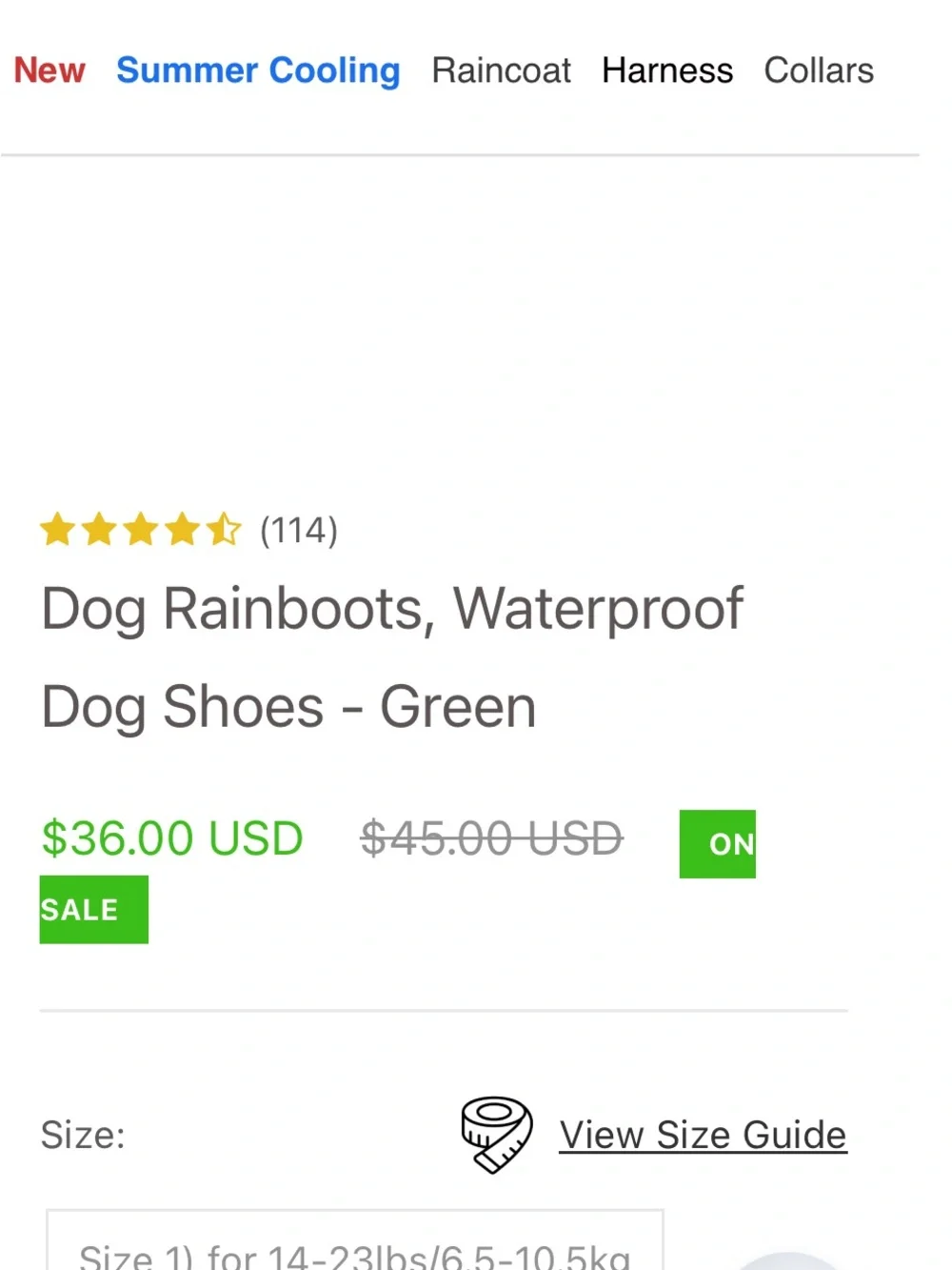 Size 7 Spark Paws Waterproof Rain & Snow Boots with Reflective Straps